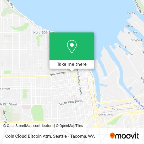 Mapa de Coin Cloud Bitcoin Atm