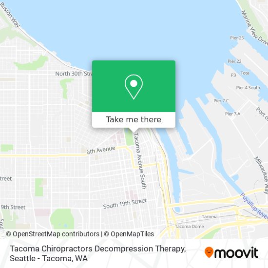 Tacoma Chiropractors Decompression Therapy map