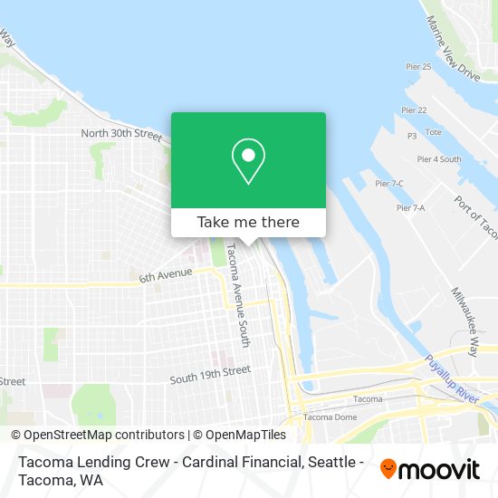 Tacoma Lending Crew - Cardinal Financial map