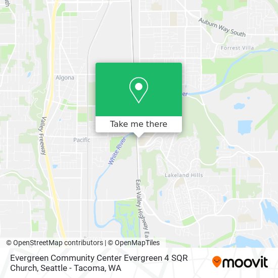 Evergreen Community Center Evergreen 4 SQR Church map