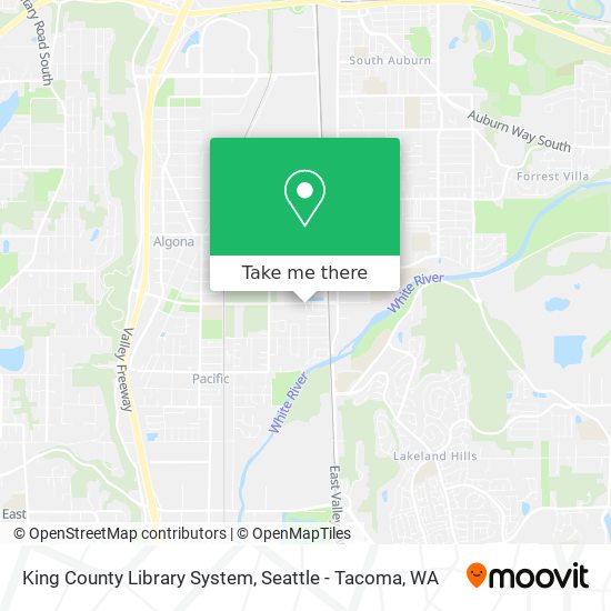 Mapa de King County Library System