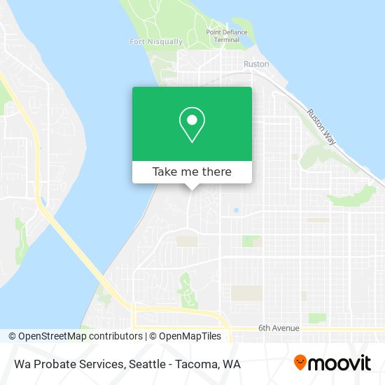 Mapa de Wa Probate Services