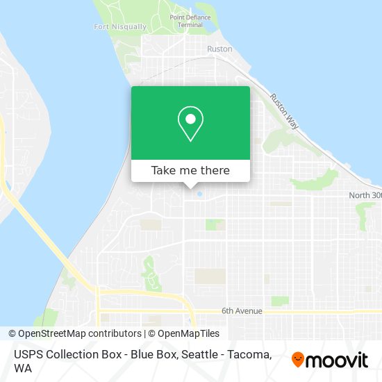 USPS Collection Box - Blue Box map