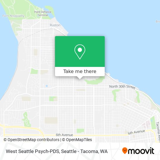 Mapa de West Seattle Psych-PDS