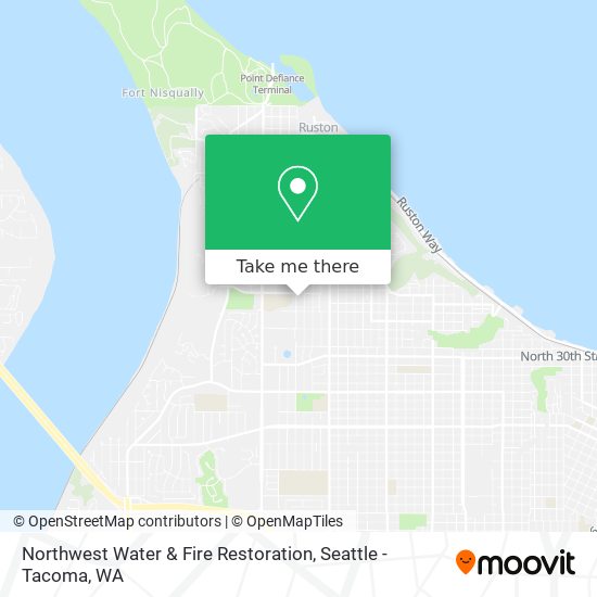 Northwest Water & Fire Restoration map