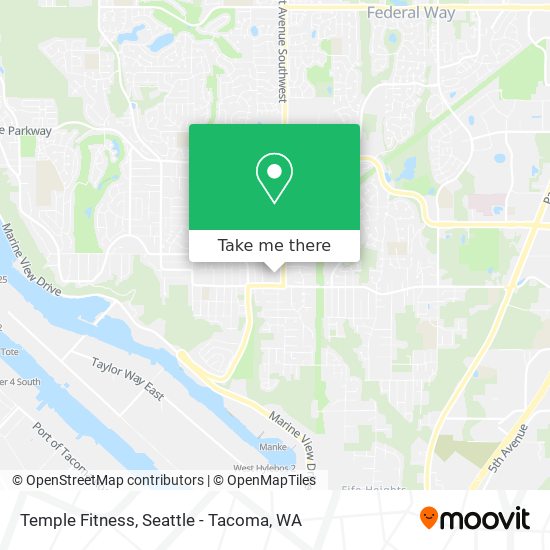 Temple Fitness map
