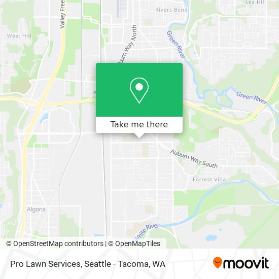 Pro Lawn Services map