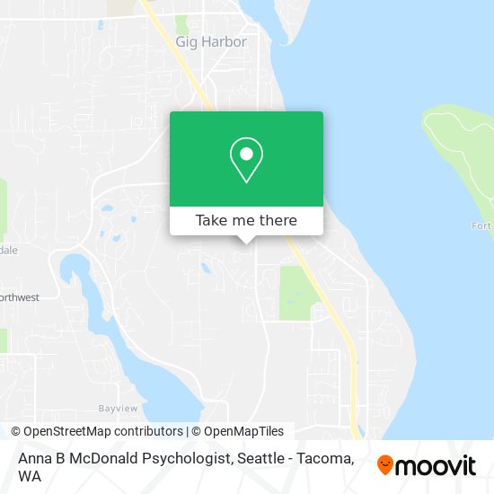 Anna B McDonald Psychologist map