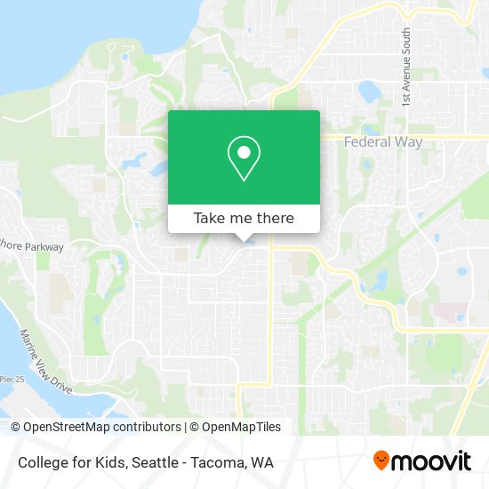 College for Kids map