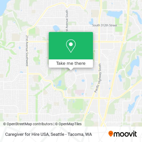 Caregiver for Hire USA map