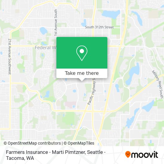 Farmers Insurance - Marti Pimtzner map