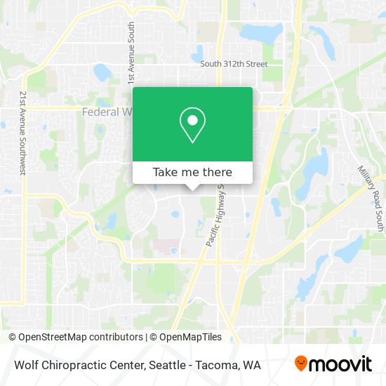Wolf Chiropractic Center map