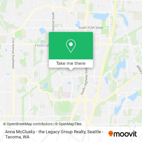 Mapa de Anna McClusky - the Legacy Group Realty