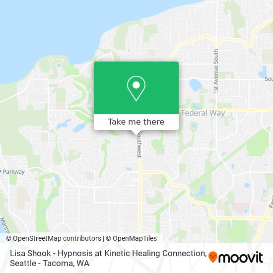 Lisa Shook - Hypnosis at Kinetic Healing Connection map