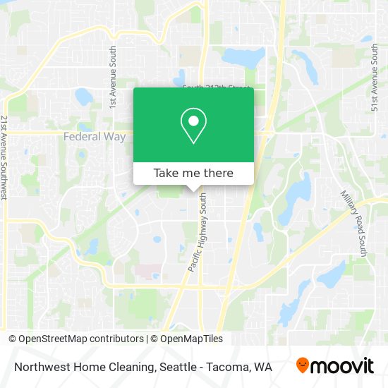 Mapa de Northwest Home Cleaning