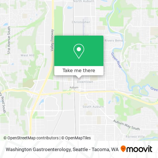 Mapa de Washington Gastroenterology