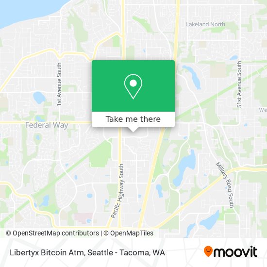 Mapa de Libertyx Bitcoin Atm