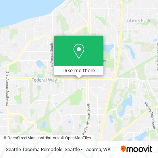Seattle Tacoma Remodels map