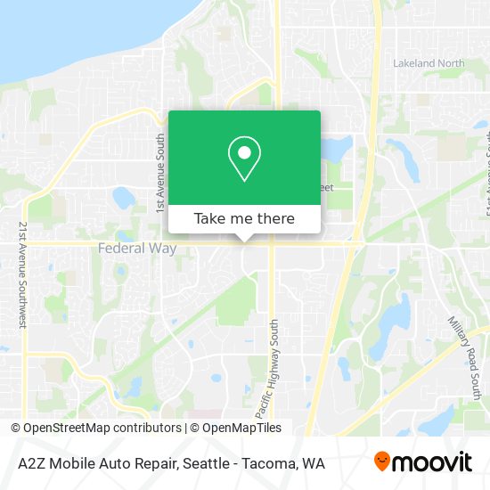 A2Z Mobile Auto Repair map