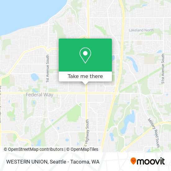 WESTERN UNION map