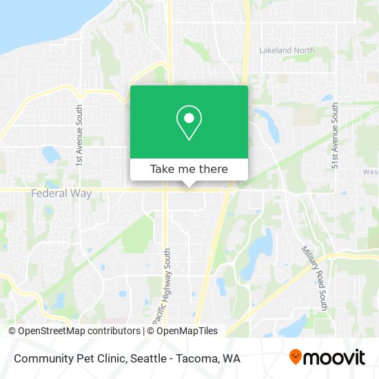 Community Pet Clinic map