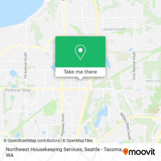 Northwest Housekeeping Services map