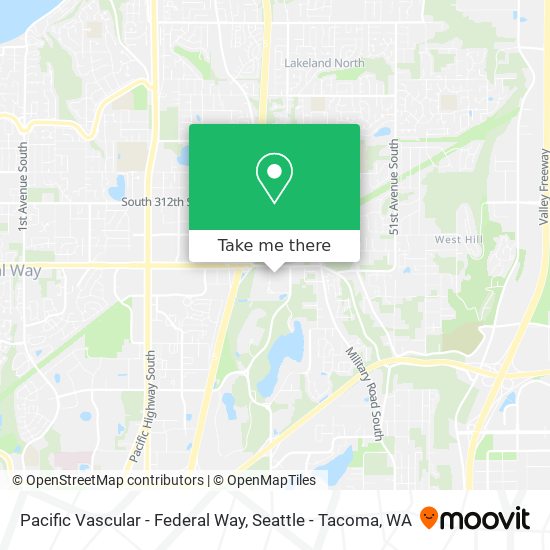 Pacific Vascular - Federal Way map