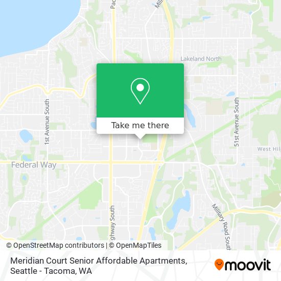 Meridian Court Senior Affordable Apartments map