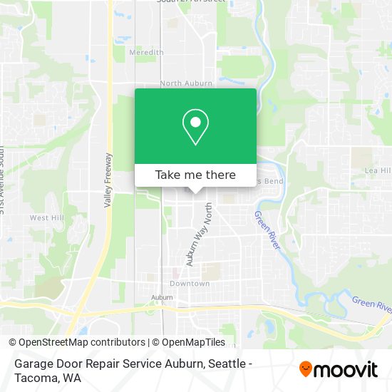 Mapa de Garage Door Repair Service Auburn