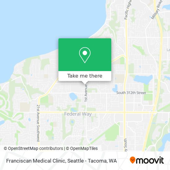 Franciscan Medical Clinic map