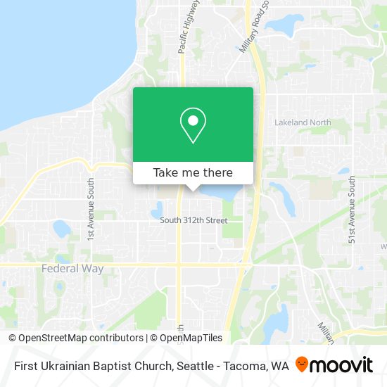 First Ukrainian Baptist Church map