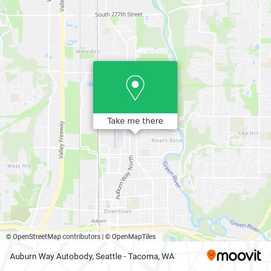 Auburn Way Autobody map