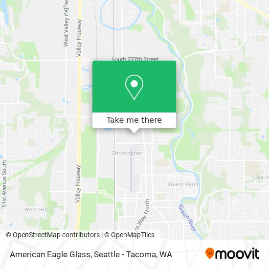 American Eagle Glass map