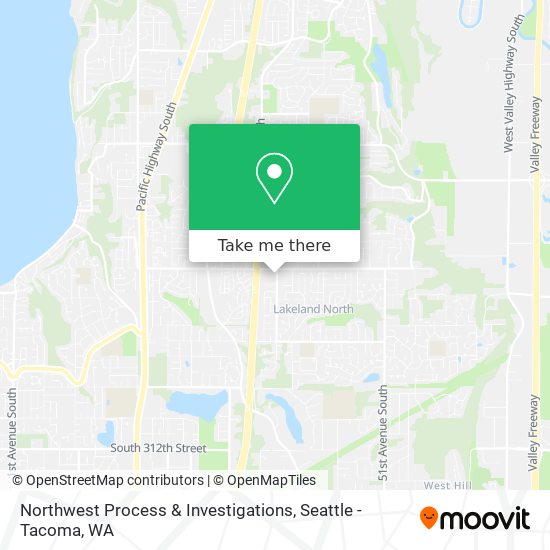 Northwest Process & Investigations map