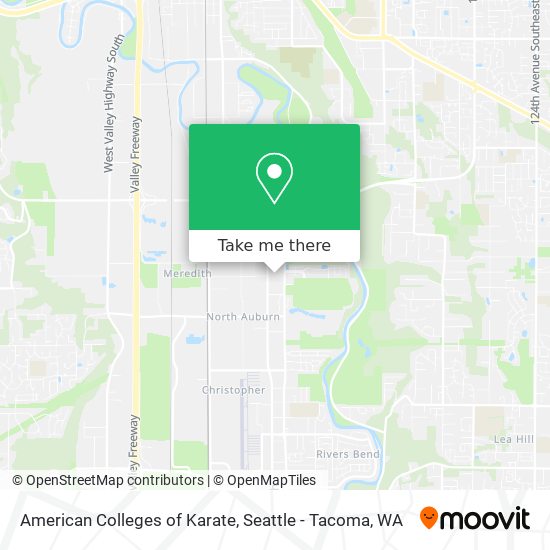 American Colleges of Karate map