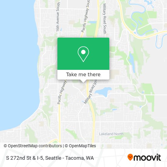 S 272nd St & I-5 map