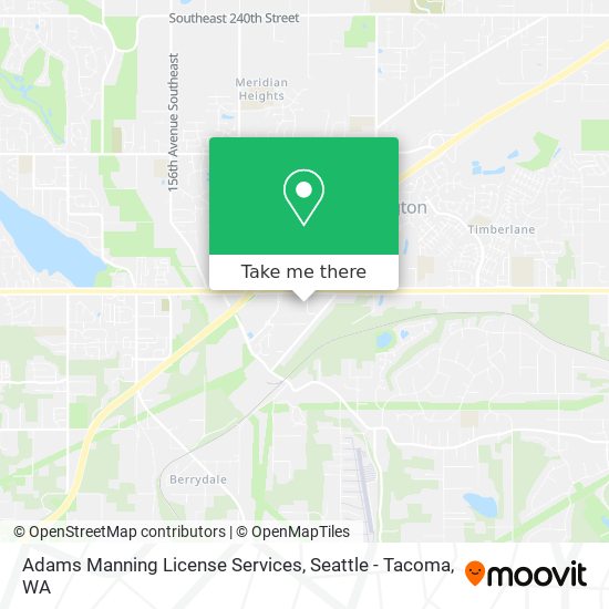 Adams Manning License Services map