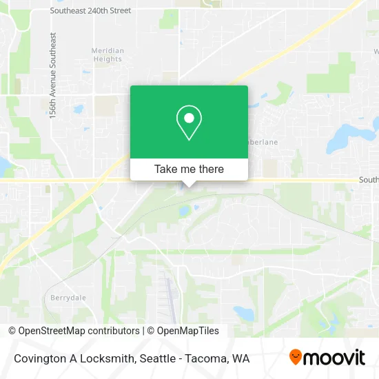 Covington A Locksmith map
