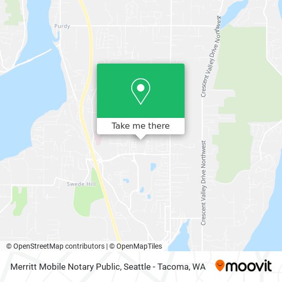 Merritt Mobile Notary Public map