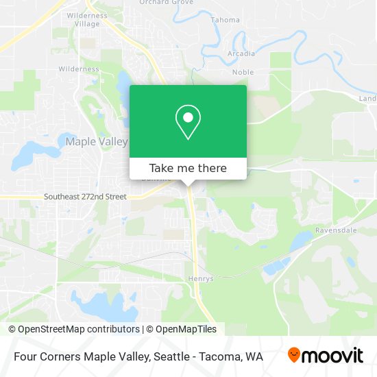 Four Corners Maple Valley map