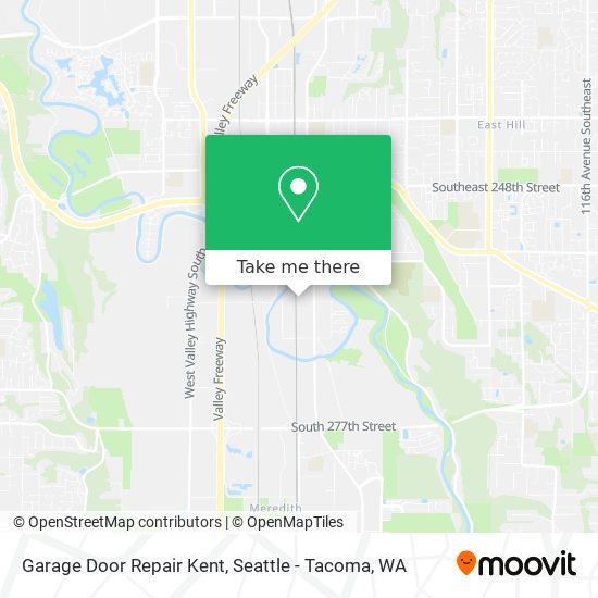 Garage Door Repair Kent map