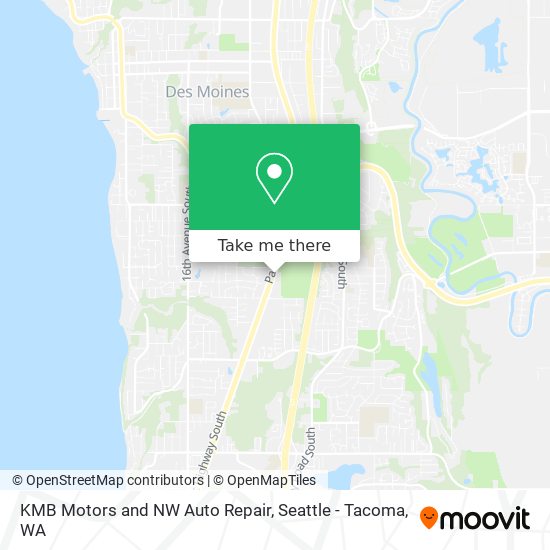 KMB Motors and NW Auto Repair map