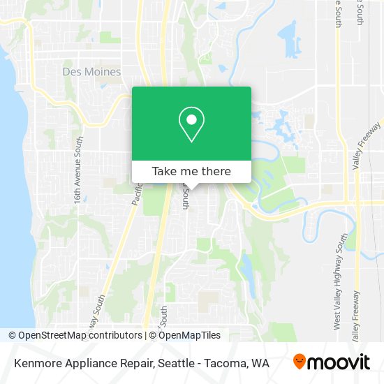 Mapa de Kenmore Appliance Repair