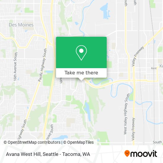 Avana West Hill map