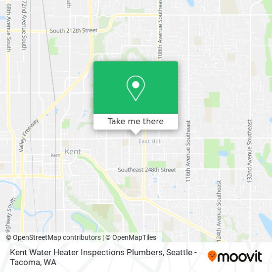 Kent Water Heater Inspections Plumbers map