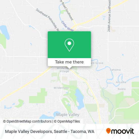 Maple Valley Developors map