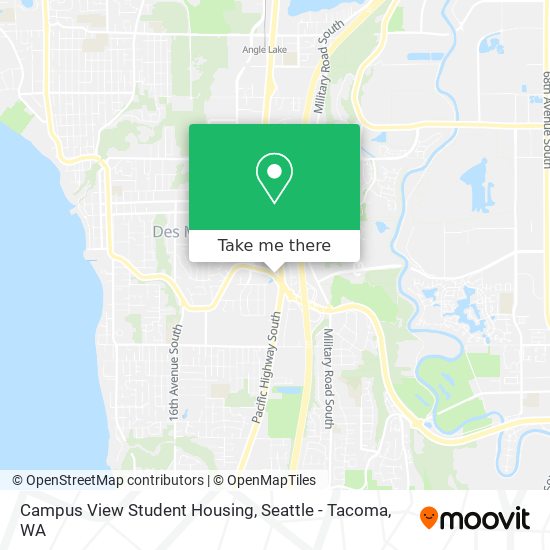 Mapa de Campus View Student Housing