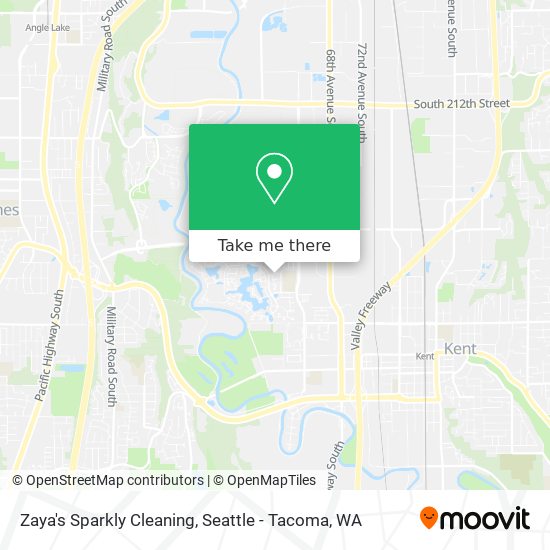 Zaya's Sparkly Cleaning map