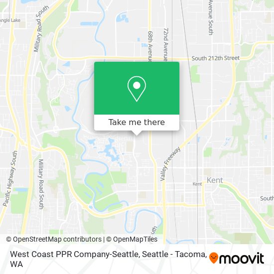 West Coast PPR Company-Seattle map