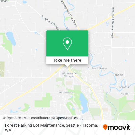 Forest Parking Lot Maintenance map